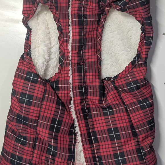 Dog Vest - Red and Black Plaid - Picture 3 of 5